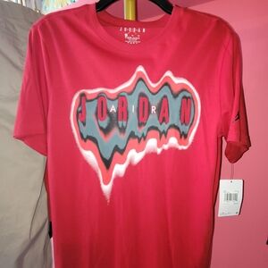 Jordan Vibrant Red Wave Men's Tee